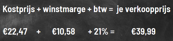 hoe bepaal je je verkoopprijs? 